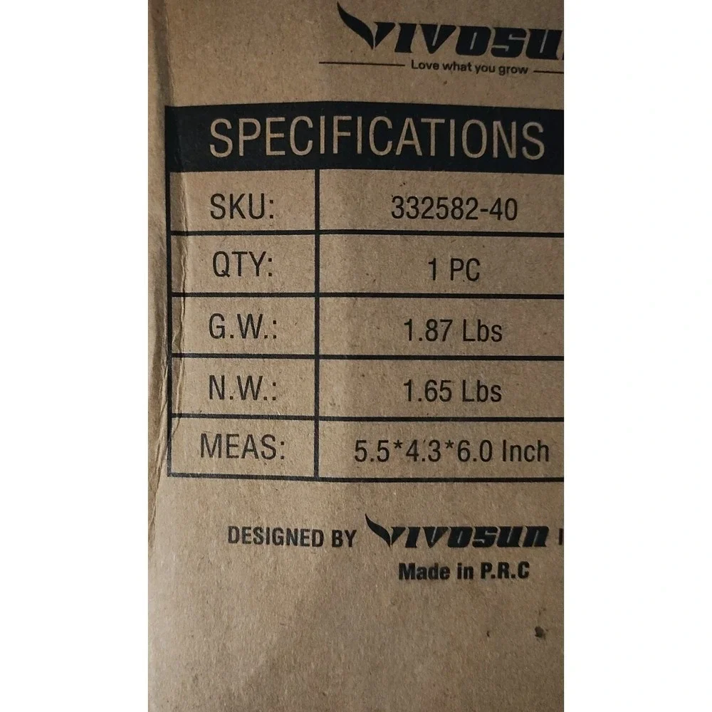 660GPH Submersible Pump 2500L/H, 40W)Water Pump w/8.2ft High Lift
